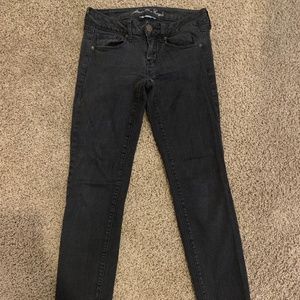 American Eagle Dark Gray Skinny Jeans size 2